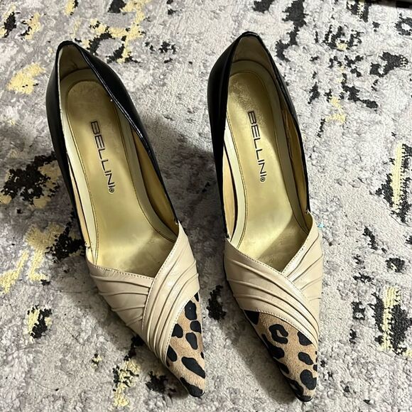 Bellini Populous animal print heels size 6 - Picture 1 of 6